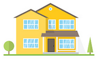 Single family home mortgage quote icon